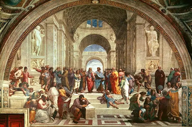 The School of Athens' mysterious shadows